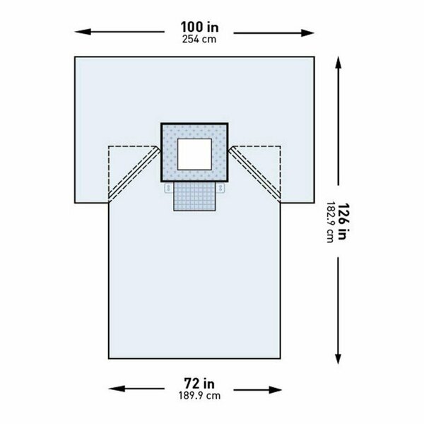 Mckesson Sterile Chest Surgical Drape, 100 x 72 x 126 Inch, 12PK 183-I80-05122G-S